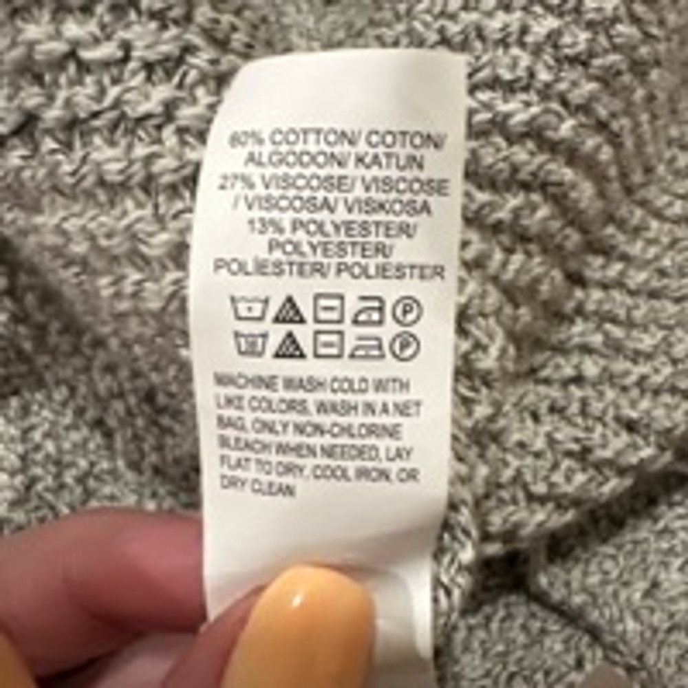 Women's Lucky Brand Gray Wrap Cardigan Size L - Picture 6 of 7